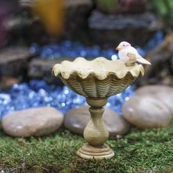 Miniature Dollhouse FAIRY GARDEN Accessories ~ Aged Cherub Bird Bath ~ NEW 
