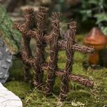 Miniature Natural Grapevine Fence
