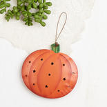 Pumpkin with Star Cutouts Ornament