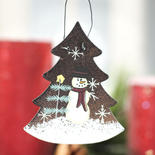 Rustic Snowman Christmas Tree Ornament