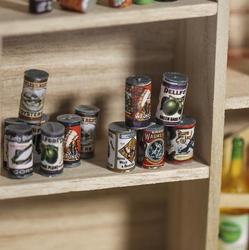 Miniature Country Store Grocery Cans