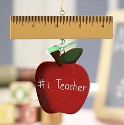 "#1 Teacher" Ornament
