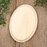Unfinished Oval Wooden Plaque