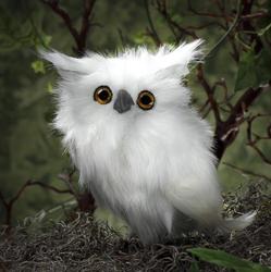 White Artificial Snow Owl
