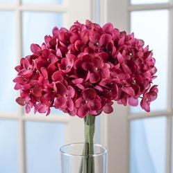 Aubergine Artificial Hydrangea Bouquet