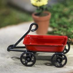 Dollhouse Miniature Red Wagon