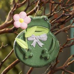 Painted Wood Frog Ornament