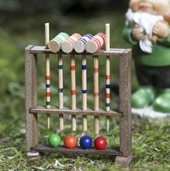 Dollhouse Miniature Vintage Croquet Game Set
