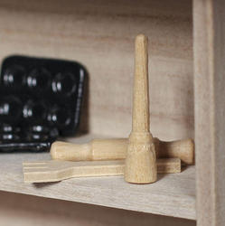Dollhouse Miniature Wood Kitchen Utensils