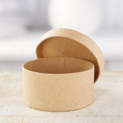 Small Round Paper Mache Box
