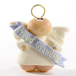 "Proud Grandma" Baby Shower Guardian Angel Pin