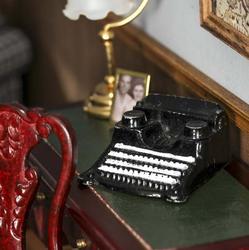 Miniature Black Metal Typewriter