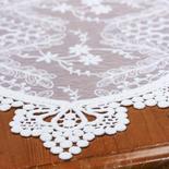 Vintage-Inspired White Lace Table Runner