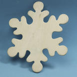 Unfinished Wood Snowflake Cutout