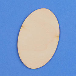 Unfinished Wood Oval Cutout