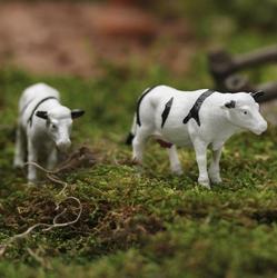 Buy 3 Save $5 Miniature Dollhouse Fairy Garden Charolais Calf 