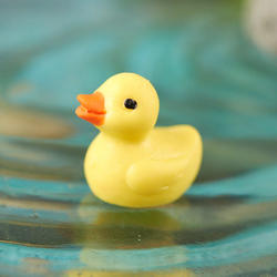 Dollhouse Miniature Rubber Ducky, 3/4'' x 3/4'', Yellow, Craft Supplies, Doll Making Supplies from Factory Direct Craft