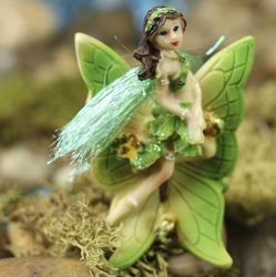 Miniature Green Butterfly Fairy