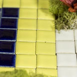 Miniature Yellow Ceramic Mosaic Tiles