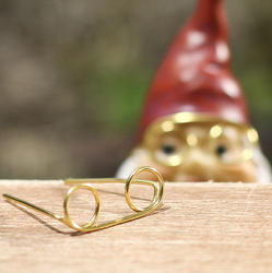Two Pair Miniature Gold Wire Doll Eye Glasses