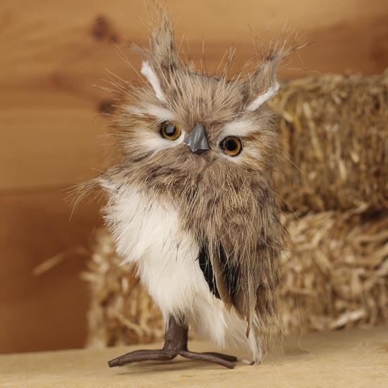 Fluffy Artificial Screech Owl - Birds & Butterflies - Basic Craft ...