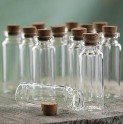 Mini Glass Vial Bottles with Cork Stoppers