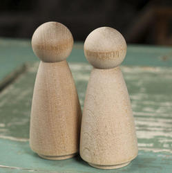 Unfinished Wood Peg Doll Bodies