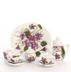 Miniature Floral Ceramic Tea Set