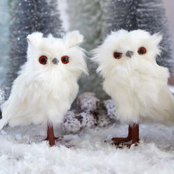 Small White Fluffy Owl Friends