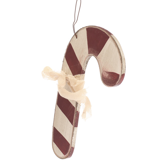 Rustic Wooden Candy Cane Ornament - Wall Art - Christmas and Winter ...