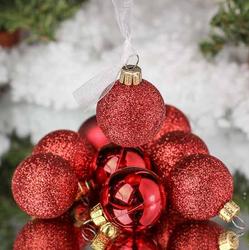Mini Red Christmas Ball Ornaments
