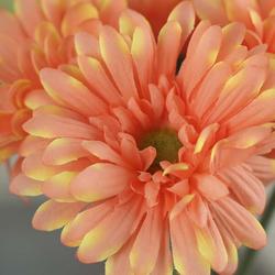Factory Direct Craft 3 Orange Sunburst Artificial Gerbera Daisy Floral Bundles 18 Total Blooms 