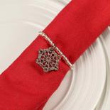 Rusty Tin Snowflake Charm Napkin Ring