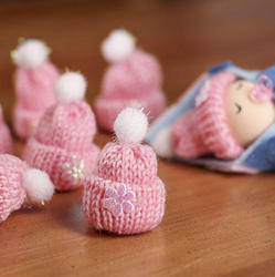 Tiny Pink Knit Hats