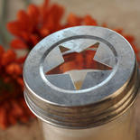 Galvanized Wide Mouth Star Cutout Jar Lid