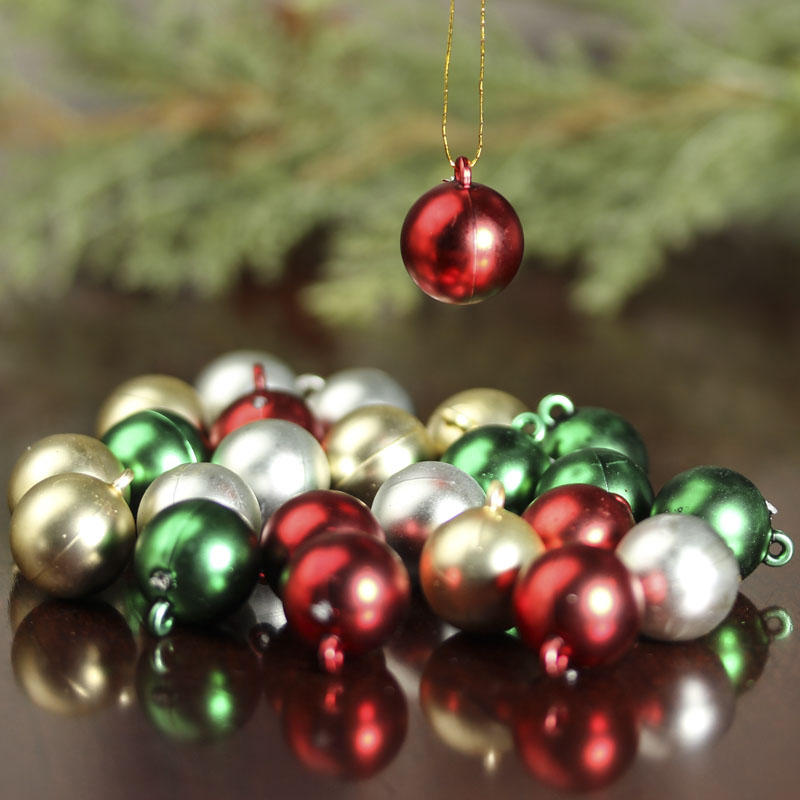 Miniature Christmas Ball Ornaments - Christmas Ornaments - Christmas