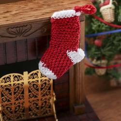 Miniature Hand Crocheted Stocking