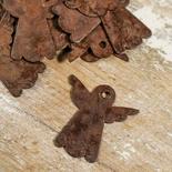 Rusty Tin Angel Cutouts with Hole