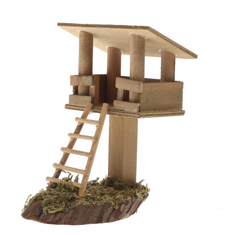 Miniature Wood Tree House - Miniature Furniture ...