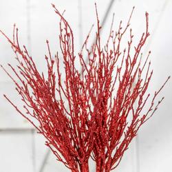 Red Glittered Artificial Twig Branches