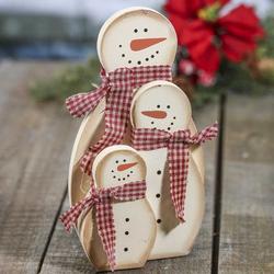 Rustic Snowman Family Grouping