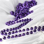 Purple Metallic Fused String Pearl Beads