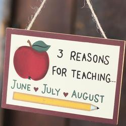 "Reasons for Teaching" Wood Ornament