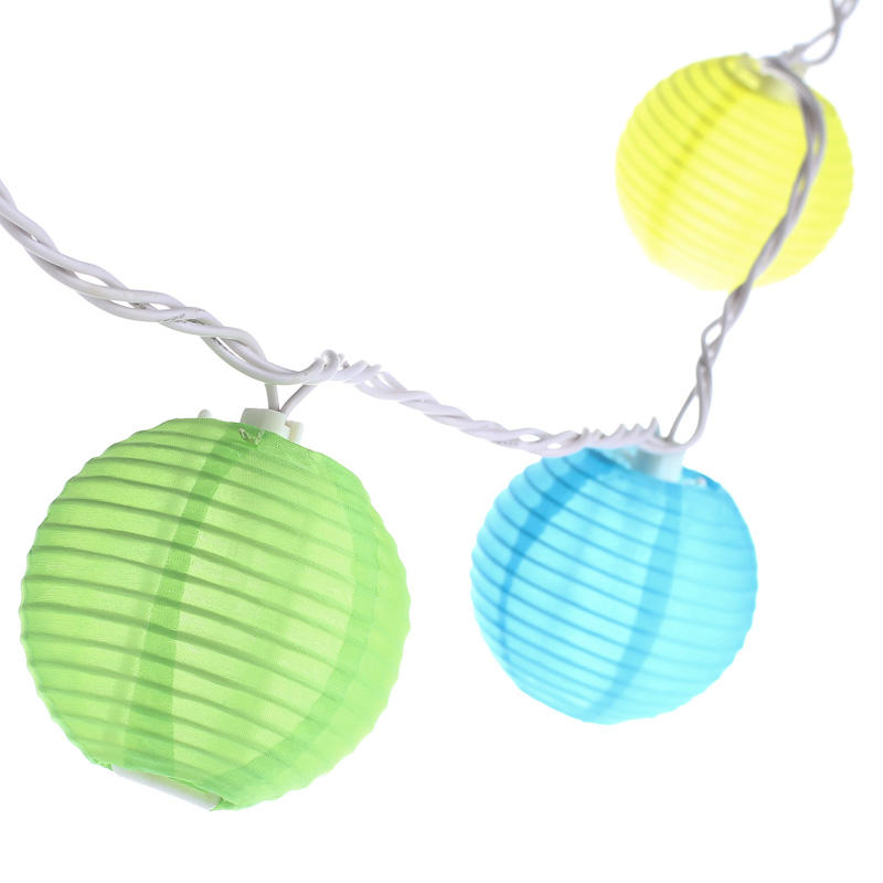 Multicolored Chinese Lantern String Lights - Lighting - Party Supplies ...