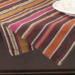 Brown Weave Striped Cloth Dish Towel