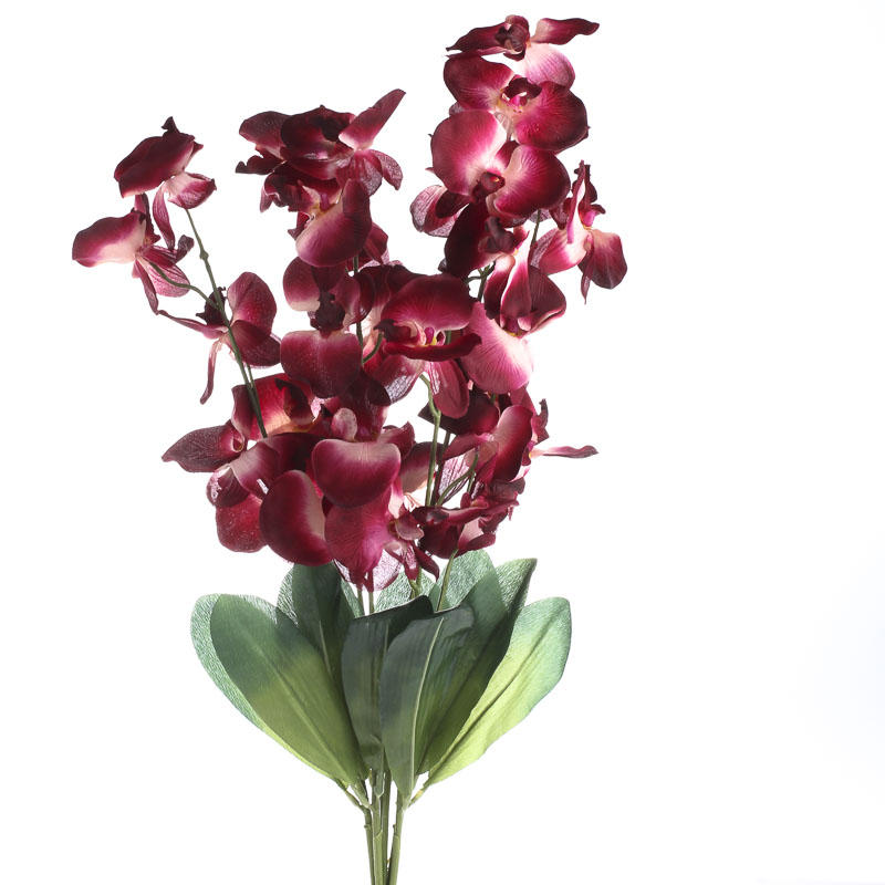 Burgundy Artificial Orchid Bush  Bushes and Bouquets 