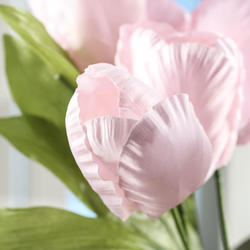 Soft Pink Artificial Parrot Tulip Stems