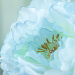 Soft Blue Artificial Garden Rose Stem