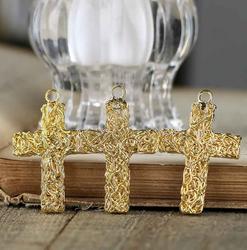 Gold Cross Charms