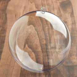 120mm Clear Acrylic Fillable Ball Ornament